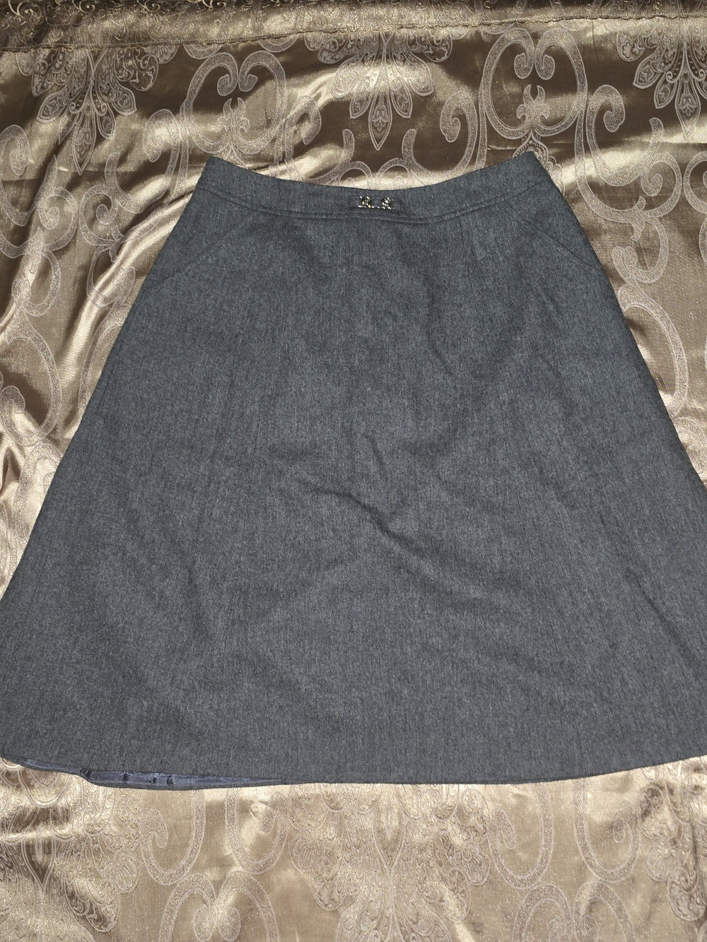 Cottage Tailor Classic Women's A-Line Grey Skirt Vintage 1980's